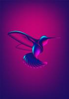 Abstract Hummingbird Shape vector