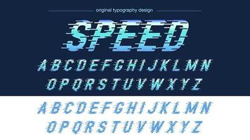 Azul Speed Motion Sports Tipografía vector