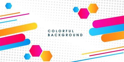 Abstract colorful modern geometrical background  vector