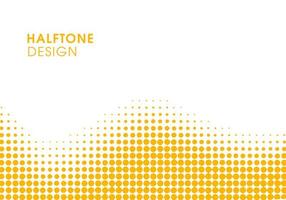 Yellow abstract halftone  vector