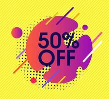 Abstract sale vector design