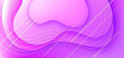 Purple Wave Abstract Background vector