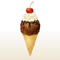 Chocolate Ice cream cone