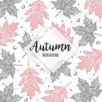 Hand Drawn Leaves Pattern vector