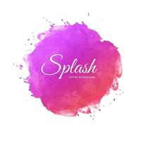 Beautiful Red and Purple soft splash colorful watercolor vector