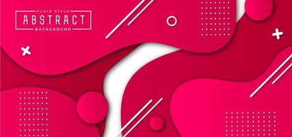 Pink Geometric Banner  vector