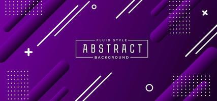 Purple Geometric Shapes Banner vector