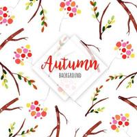  Autumn Branches Background Pattern  vector