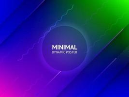 Dynamic colorful vibrant wave colorful background vector