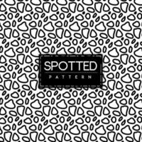 Black and White Spotted Seamless Pattern Background vector