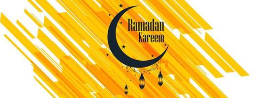 Ramadan kareem banner colorful template design vector