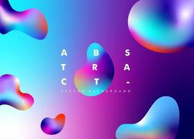 Abstract Background with Gradient Liquid Effect vector