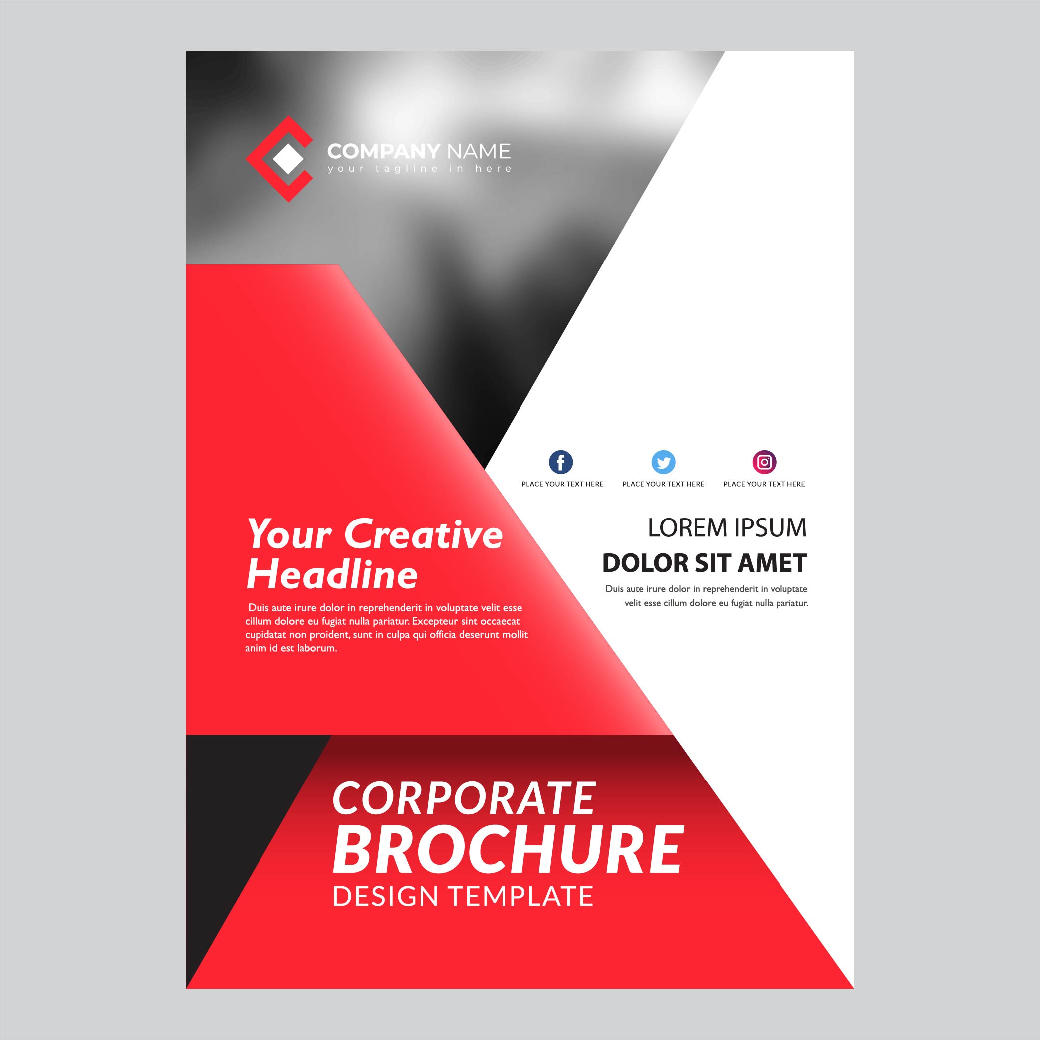 Red Modern Flyer Template Design Download Free Vectors Clipart Graphics Vector Art