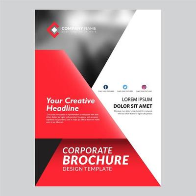 Red Modern Flyer Template Design