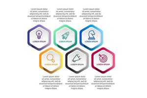 polygon Infographic vector design with icons options or steps