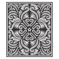 Abstract symmetrical botanical pattern  vector