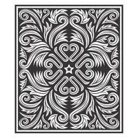 Abstract symmetrical botanical pattern  vector