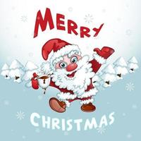 Greeting card Merry Christmas vector