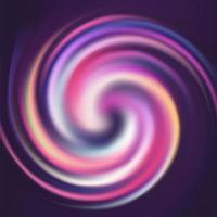 Abstract striped colorful spin spiral curl  vector