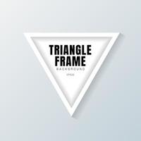 triangle frame mockup on gray background