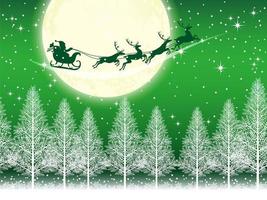 Seamless Christmas background with Santa Claus  vector