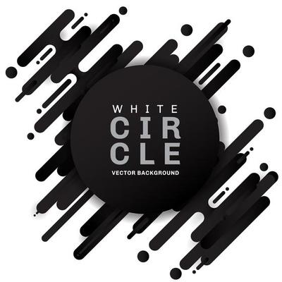 black geometric pattern rounded shapes diagonal lines 