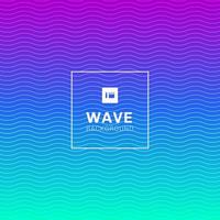 wavy wave lines pattern on vibrant color background vector