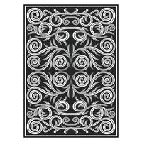 Ornate symmetrical abstract botanical pattern vector