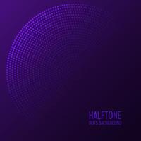 Purple Circular Halftone dots background vector