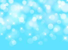 Blurred blue sky background with bokeh lighting effect vector