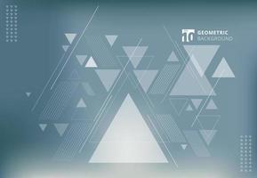 Abstract blurred background with geometric triangles composition vector