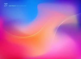 Abstract colorful blurred background with smooth lines curve vector