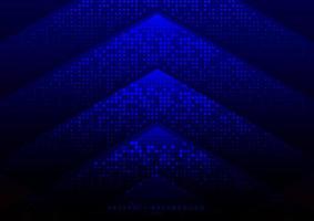 Abstract geometric triangle with dots pattern halftone texture vector