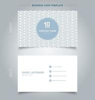 Business card with geometric wave vector