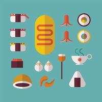 Japanese Typical Food vector