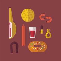 Spanish Typical Food vector