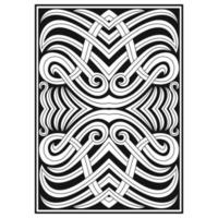 Ornate botanical interlocking lines pattern vector