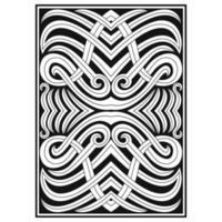 Ornate botanical interlocking lines pattern vector