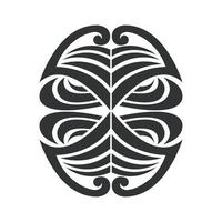 Abstract botanical lines shape vector
