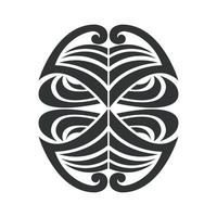 Abstract botanical lines shape vector