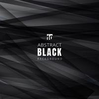 Template black shapes triangles overlapping with shadow vector