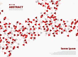 Abstract red triangle geometrical pattern  vector