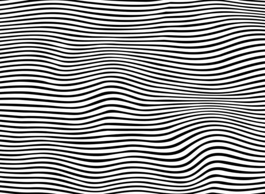 Abstract of black stripe wavy line pattern