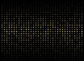 Abstract gold dots digital grid pattern vector