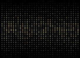 Abstract gold dots digital grid pattern vector