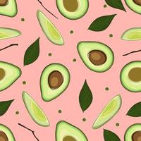 avocado fruit seamless pattern vector element background