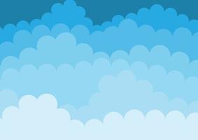 Abstract clouds background vector