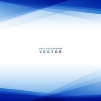 Blue dynamic curved lines vector