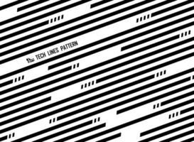 Abstract black and white diagonal striped line pattern vector