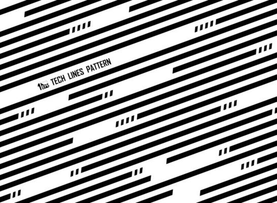 Abstract black and white diagonal striped line pattern